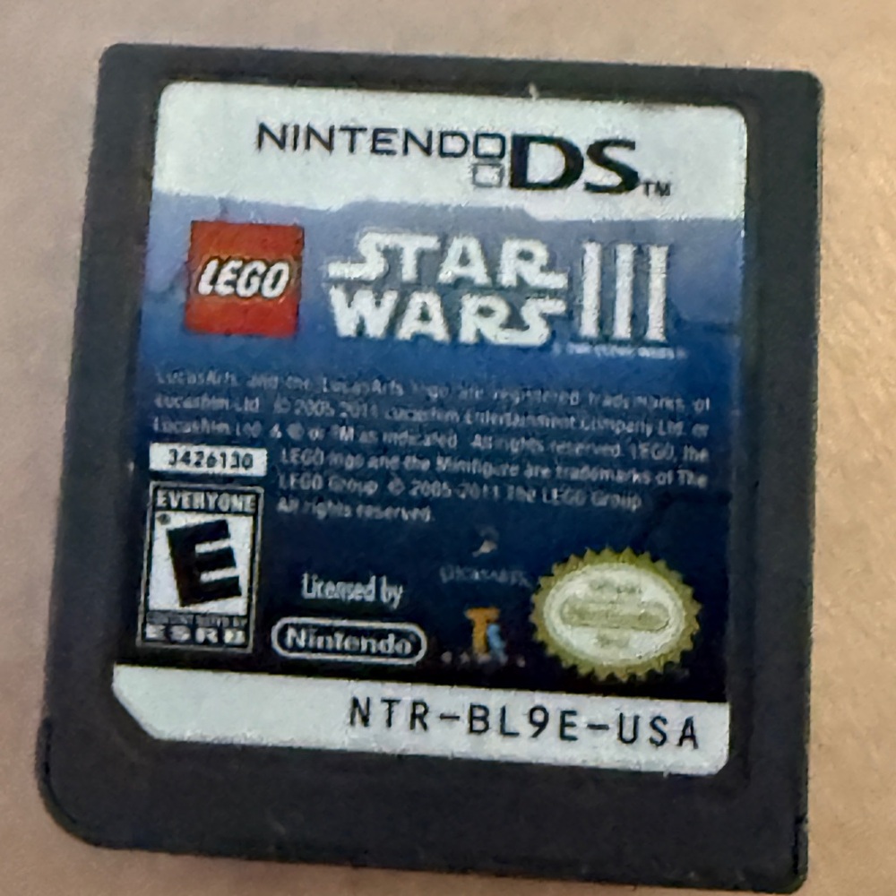Nintendo Black LEGO Star Wars III DS Game